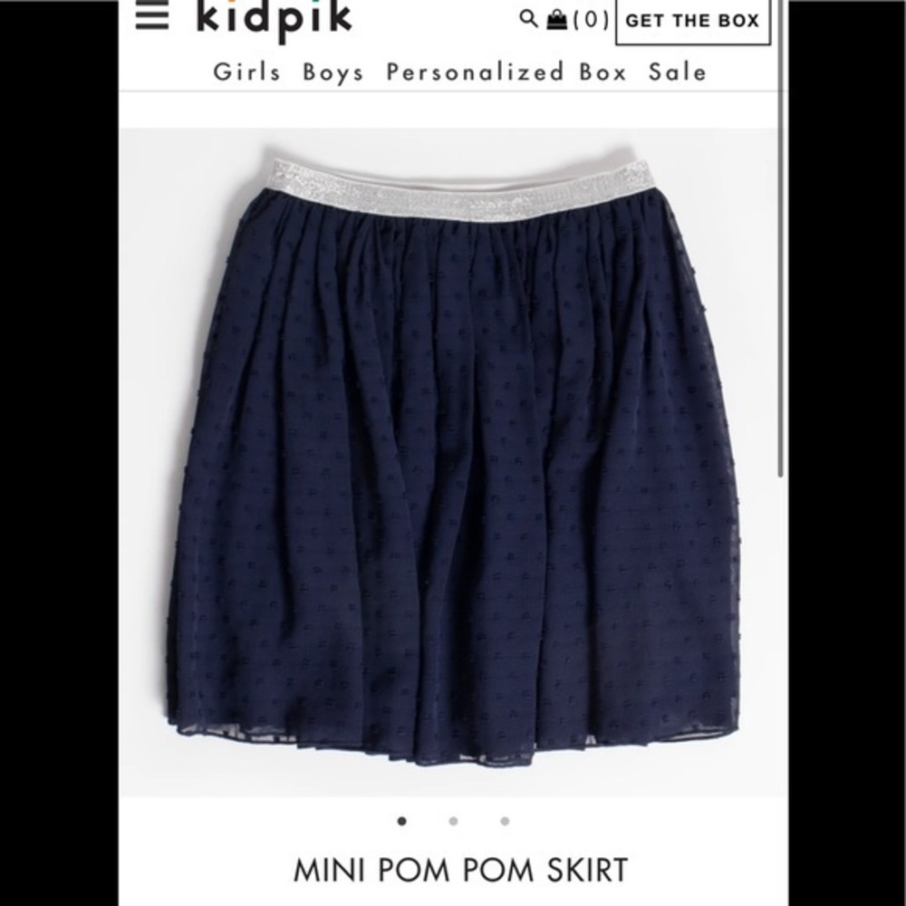 NWT KidPik MINI POM POM SKIRT